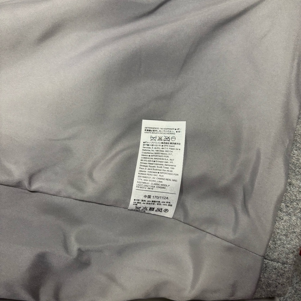 Old Navy Women's Charcoal Pea Coat Size XL - Picture 5 of 6